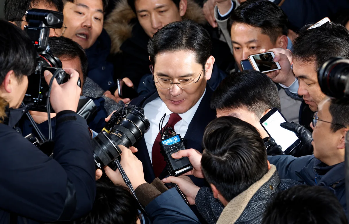 Samsung Electronics vice-chairman Jay Y Lee faces allegations of embezzlement and lying under oath (Stringer/Reuters).