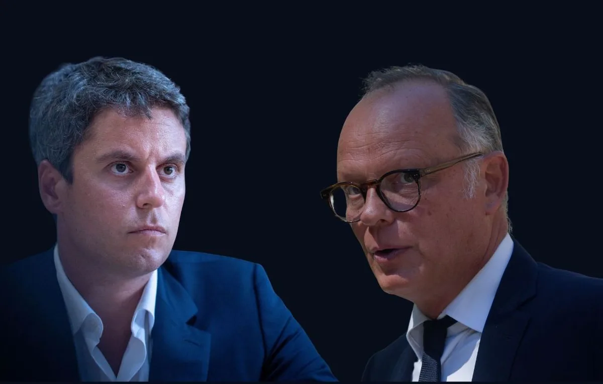 Gabriel Attal and Édouard Philippe are competing to become the candidate of the centrist bloc (V.Kloch/SIPA)
