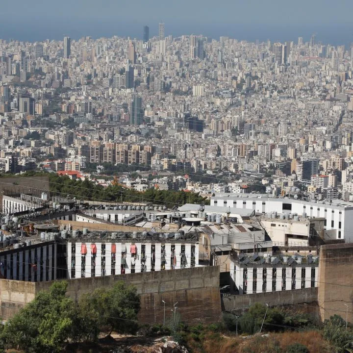 Roumieh Prison overlooking Beirut. (Mohamed Azakir / Reuters)