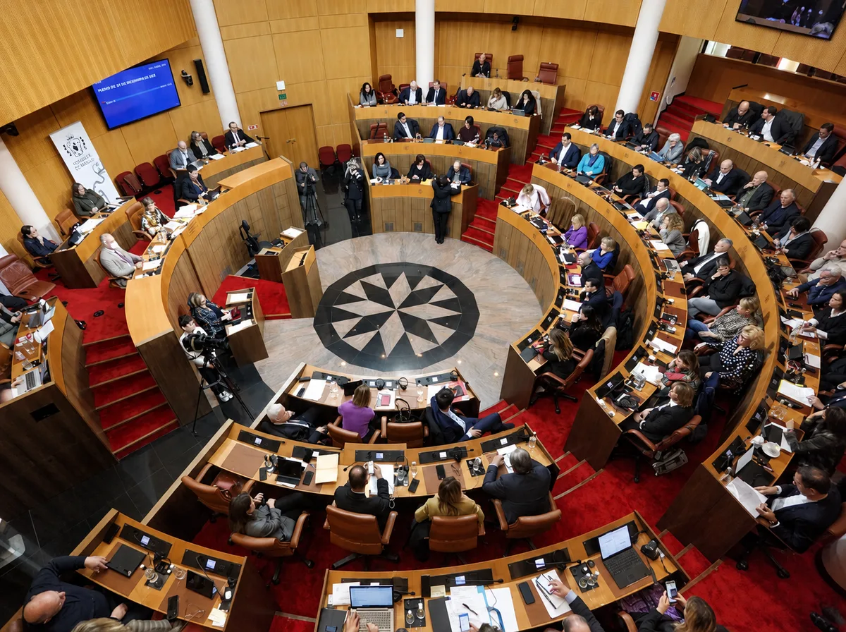 The Assemblée de Corse as of April 2026. Gilles Simeoni's nationalist list, Fà Populu Inseme, holds an absolute majority on its own; the RN, which won 4% in 2021, has no seats. (AFP - Pascal Pochard).